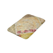 Vintage Rosen und musikalische Badematte (Schrägansicht)