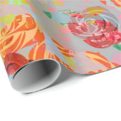 Vintage Rosen - Verpackungs-Papier Geschenkpapier (Rolleneckpunkt)