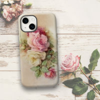 Vintage Rosen, weiß und rosa