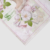 Vintage Rosenblütendekoupage Seidenpapier (Ausschnitt)