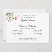 Vintage Rosenblütenhochzeit Probe Einladung (Vorderseite)