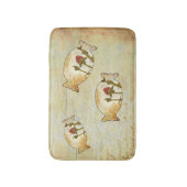 Vintage Rosenbonbon Badematte (Vorderseite Vertikal)