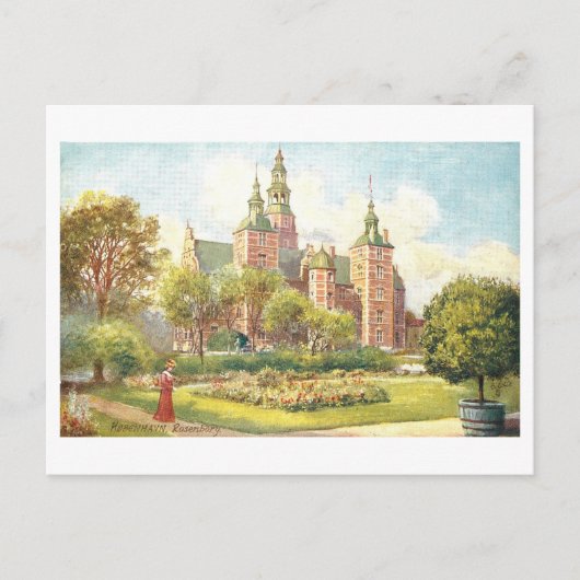Vintage Rosenborg, Copenhagen, Denmark Postkarte (Vorderseite)