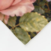 Vintage-Rosengarten Fleecedecke (Ecke)