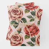 Vintage-Rosengarten Geschenkpapier Set (Beispiel)