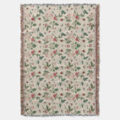 Vintage Rosengarten in Rosa Decke (Vorderseite Vertikal)