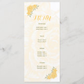 Vintage Rosenkarte Menükarte (Rückseite)