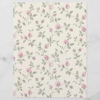 Vintage Rosenknospe Ivory Arts & Craft Scrapbook