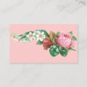 Vintage Rosenknospe- und DAC-benutzerdefinierte Ti Platzkarte (Rückseite)