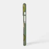 Vintage-Rosenkohl-Muster iPhone 16 Hülle (Linke Seite)