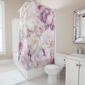 Vintage Rosenmalerei Botanischer Garten Duschvorhang (Beispiel)