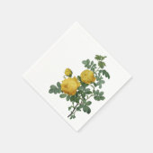 Vintage Rosenmalerei Serviette (Ecke)