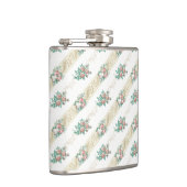 Vintage-Rosenmuster - Flasche Flachmann (Rechts)