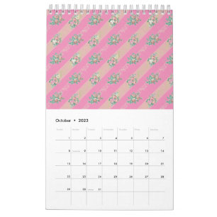 Vintage-Rosenmuster - Kalender