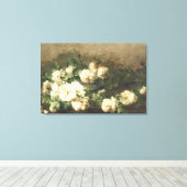 Vintage Rosenölmalerei Leinwanddruck (Insitu (Holzboden))