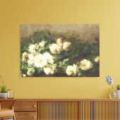 Vintage Rosenölmalerei Leinwanddruck (Insitu (Wohnzimmer))