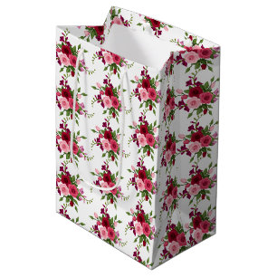 Vintage Rosenstapel Mittlere Geschenktüte