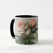 vintage roses and postcard tasse (Vorderseite Links)