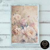 Vintage Roses Ephimeral Decoupage  Seidenpapier