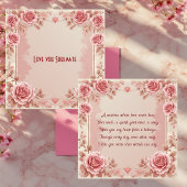 Vintage Roses Romantic Love Quote Soulmate Floral