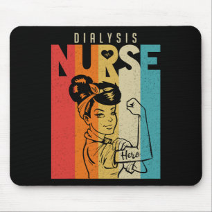 Vintage Rosie The Riveter Dialyse-Krankenschwester Mousepad