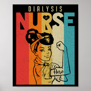 Vintage Rosie The Riveter Dialyse Krankenschwester Poster