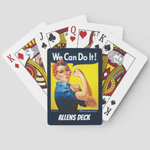 Vintage-Rosie-the-Riveter-Plakat Spielkarten