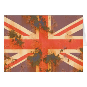 Vintage rostige Flagge des Vereinigten Königreichs