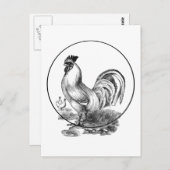 Vintage Rostkarte Postkarte (Vorne/Hinten)