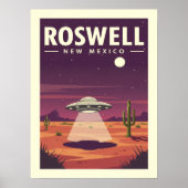 Vintage Roswell New Mexico Poster (Vorne)