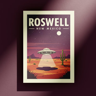 Vintage Roswell New Mexico Postkarte