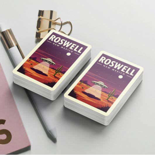 Vintage Roswell New Mexico Spielkarten