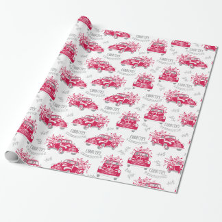 Vintage-Rot-LKW-Geschenkpapier Geschenkpapier