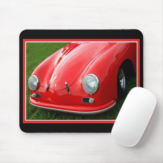 Vintage Rot Mousepad (Mit Mouse)