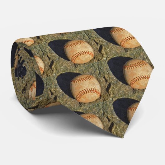 Vintage Rot-Naht Krawatte (Gerollt)