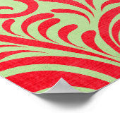 Vintage Rot Poster (Ecke)