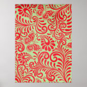 Vintage Rot Poster (Vorne)