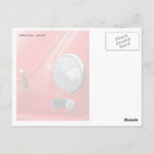 Vintage Rot Postkarte (Rückseite)