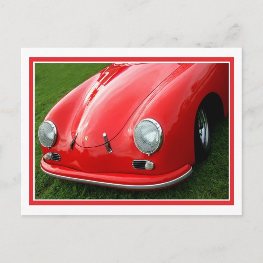 Vintage Rot Postkarte (Vorderseite)