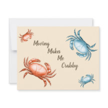 Vintage Rot- und Blaukrebsbewegungen machen mich z