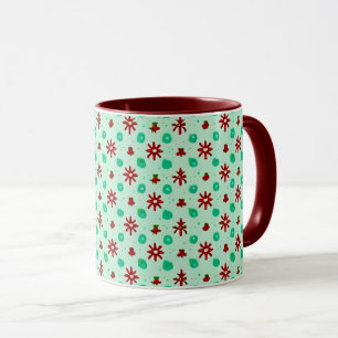 Vintage Rot und Grün Tasse