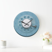 Vintage Rotary Dial Novelty Wall Clock Große Wanduhr (Zuhause)
