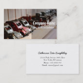 Vintage rote Autos Visitenkarte (Vorne/Hinten)