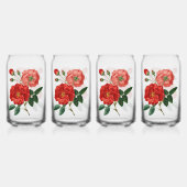 Vintage Rote Blume Dosenglas (Hinten)