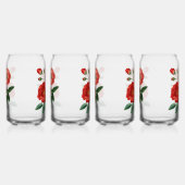 Vintage Rote Blume Dosenglas (Links)