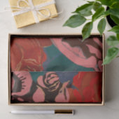 Vintage Rote Blume Seidenpapier (Geschenk)
