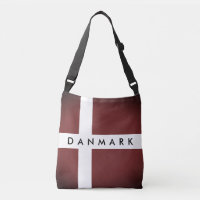 Vintage rote Dänemark-Flagge Umhängetasche