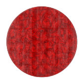 Vintage Rote Flora Schneidebrett (Vorderseite)