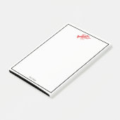 Vintage Rote Hummer #1 Zeichnend Post-it Klebezettel (angewinkelt)