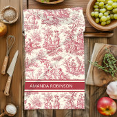 Vintage rote Joule Geschirrtuch